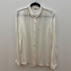 NWT  Elie Tahari - Medium - Ivory Blouse